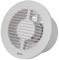 Europlast Ø 125mm Extracteur d'Air Silencieux - Ventilateur Salle de Bain Blanc - Ventilateur Mural pour Cuisine WC Salle de Bain