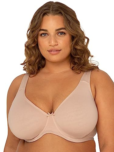 Fruit of the Loom Women's Plus-Size Wireless Cotton Bra Full Coverage Bra (Pack of 1)