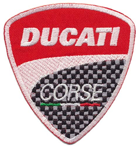 Ducati Corse Aufnäher Patch Motorrad Monster Diavel Italy TURBOVERSAND