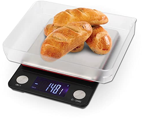 Digitale Lebensmittelwaage, wiederaufladbare USB-Präzisions-Digital-Küchenwaage zum Kochen, Backen, Essenszubereiten, Abnehmen und Gewicht
