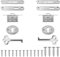 INCREWAY Antike Schrankschlösser, exquisites dekoratives Schmuckkästchen-Schloss mit Schlüsseln, Zinklegierung, langlebig, kleine Schlösser für Möbel, Schränke, 2 Sets (Silber)