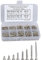 Fafeicy 800pcs M2 Vis Autotaraudeuses à Tête Plate Assortiment Kit, M2 x 4/5/6/8/10/12/16/20mm, M2 Vis à tête cylindrique avec Boîte de Rangement, Assortiment vis bois, Vis à tôle et autotaraudeses