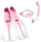 Rock88 Schwimm Flossen Taucher Brille Unterwassersport Erwachsene Professionelles Schnorchel Training Fins Ideal für Reisen,Pink,S(EUR 36