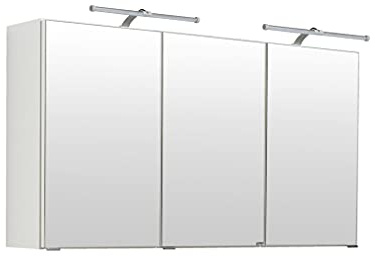 Held - Armoire de toilette Bobbi 120cm modèle 2 3 portes & eclairage LED - blanc