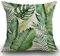 Smooffly Green Tropical Palm & Fern Leaves Cushion Cover, Tropical Palm Leaves Throw Pillow Case Home Decorative for Men/Women Living Room Bedroom Sofa Chair 18X18 Inch Pillowcase 45X45cm