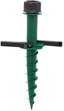 Carousel Home Parasol Sand Ground Anchor Spike | Beach Umbrella Screw In Stand | Portable Sun Umbrella Base