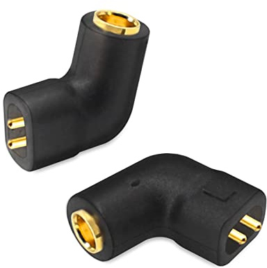 okcsc MMCX auf 0,75/0,78 QDC 2 Pin Kabeladapter für MMCX-Kabel, Anschluss an ZSN Pro ZS10 Pro NF2u KZ ZSX AS16 CA4 A10 QDC IEMs Stecker, Schwarz