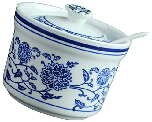 LIFKOME Set Di Barattoli Per Condimenti Da Cucina Scatola Per Condimenti in Ceramica Con Zucchero Sale E Elegante Contenitore Per Il Tè