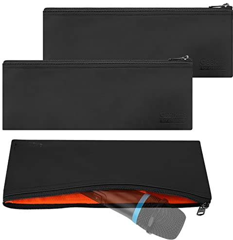 Geekria for Creators Mikrofontasche mit Reißverschluss, 3er-Pack, kompatibel mit Shure SM86, PGA48, PGA58, Audio-Technica ATR1100x, ATR1200x, Tonor TW-820, RODE Podcaster Reiseschutztasche (Größe L)