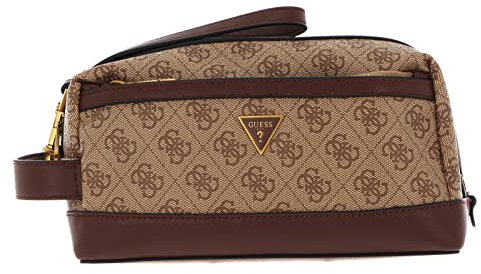 GUESS Vezzola Smart Beauty Case Beige/Brown
