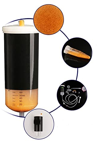 Creperture Salzgarnelen Eier Inkubator Brüterei für Artemia Eier lebende Artemia Zysten Brut Kit DIY Aquarium Fischtank Lukenwerkzeug für Fischfutter