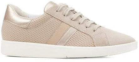 Geox Femme D Meleda B Basket, Lt Taupe, 38 EU