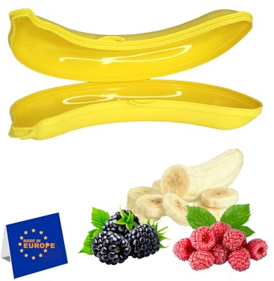 SUMELA Banana Keeper Guard, Reusable Outdoor Travel Case, Banana Protector, Kitchen Gadgets… BPA-FREE Storage Pod, Storage Box for Picnic Camping, Keep Fresh