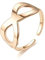 Ayoiow Anneau Acier Homme Inoxydable L'Infini Or Rose Bague Mariage