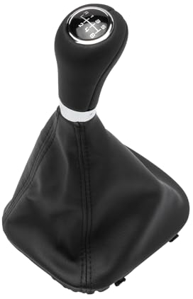 Attisfiera Pomo para palanca de cambios de 6 marchas+funda de polaina + marco para CLK W209 Clase C W203 S203