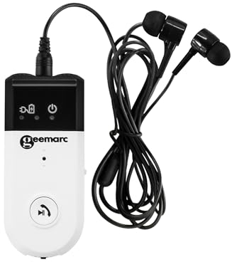 Geemarc IBT10 - Amplificatore Audio Bluetooth per Televisori, Computer e Cellulari - Può Essere Utilizzato Come Kit Vivavoce - Ideale per i non Udenti - Compatibile con gli Apparecchi Acustici