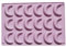 Kipferl Backform Silikon, 18 Mulden Silicone Vanillekipferl Form Backformen, Schokoladenformen Geleeformen, Gießform Silikonform Eiswürfel, Antihaftbeschichtet Vanillekipferl Form Zum Backen, Kuchenfo