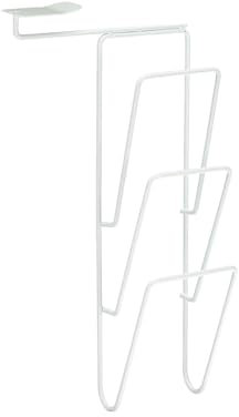 Avilia Supporto Pensile Multifunzione con 3 Ganci - per Coperchi, Piatti e Taglieri, Metallo, 39x20.5x10cm, Bianco