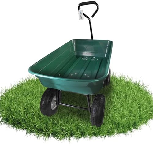 BITUXX Gartenwagen Transportwagen Handwagen Bollerwagen Wagen Anhänger kippbar 200 kg 75L