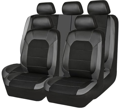 9 Pcs Autositzbezüge Set Für Nissan Qashqai II (J11) 2017-2021 Leder Autositzbezüge Wasserdicht Atmungsaktiv Schonbezüge Autositz Sitzschoner Zubehör,B