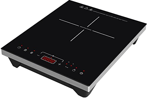 Rosenstein & Söhne Induktions-Kochplatte, 12-26 cm, Touch-Tasten, Versandrückläufer