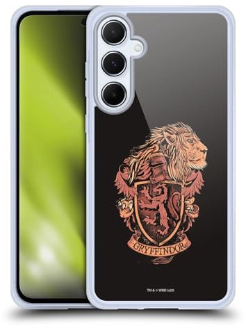 Head Case Designs Offizielle Harry Potter Gryffindor Deathly Hallows XIV Soft Gel Handyhülle Hülle kompatibel mit Samsung Galaxy A55 5G