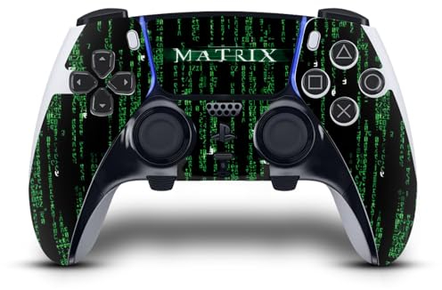Head Case Designs Offizielle The Matrix Codes Wichtige Kunst Vinyl Haut Gaming Aufkleber Abziehbild Abdeckung kompatibel mit Sony PlayStation 5 PS5 DualSense Edge Controller
