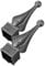Veemoon 2pcs Wrought Iron Fence Finials Guardrail Accessories Fence Topper for Garden Decor Post Finials Outdoor Use