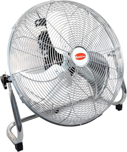 MAXELLPOWER VENTILADOR INDUSTRIAL DE SUELO SOBREMESA 130W 3 VELOCIDADES PARRILLA ASPAS METAL 18 PULGADAS CALIDAD (VENTILADOR SUELO INDUSTRIAL 130W)