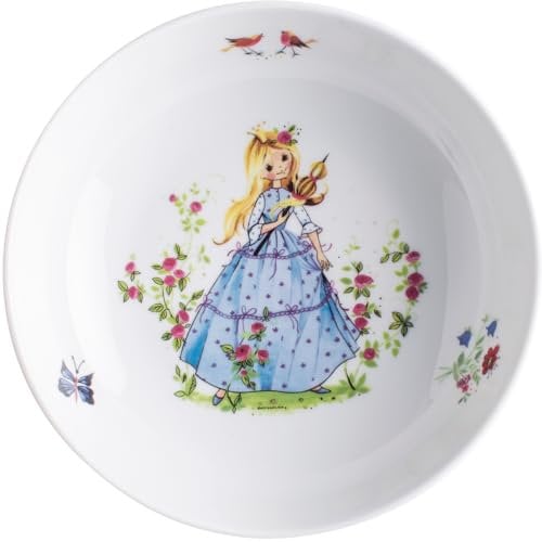 KAHLA 203418A50849C Kids tiefer Teller 18 cm Dornröschen | Suppenteller mit Dornröschen Design aus Porzellan