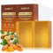 OUKEYA 2 Stück Kurkuma Seife, Natürliche Turmeric Kojic Acid Soap, Avocadoöl, Olivenöl, VC, Natriumhyaluronat, Retinol, Aufhellend, Feuchtigkeitsspendend, Anti-Aging, Gegen Dunkle Flecken & Akne