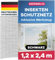 GEROBUG Fliegengitter Fenster ohne Bohren - 120x240 cm 1 Stück, schwarz - feinmaschiger Fenster Fliegengitter mit Klebestreifen - Insektenschutz Fenster - Fliegennetz Fenster, Mückennetz Fenster