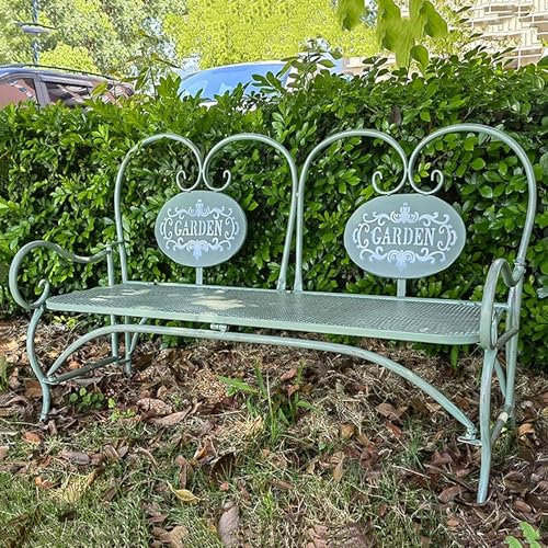 Klappbare Gartenbank für den Außenbereich, 35-Zoll-Parkbank aus Metall mit Rückenlehne, Blumentöpfe für den Außenbereich, Stuhl, Sessel, Bodenpflanzenhalter, für Terrasse, Hinterhof, Rasen, Veranda(Gr