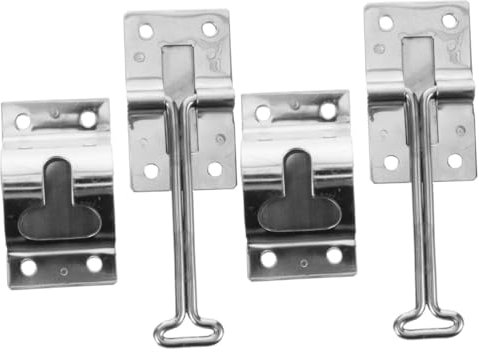 SOLUSTRE 2ensembles Set De Verrou De Porte pour Remorque Support De Porte Latch pour Camping- Véhicules De