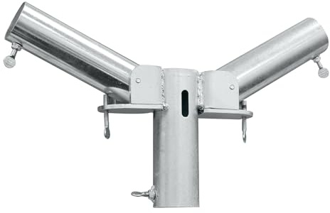 Trimming Shop Double Arms Cantilever Bracket for Round Pipe and Drape Frame | For Wedding Backdrops, Event Decor, Photography Setups, Stage Designs - 1 Piece