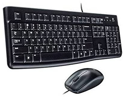 Teclado y ratón - Kit de Entrada USB con diseño ergonómico y distribución en español, Ideal para Uso Diario