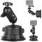 HSU Suction Cup Mount for Action Camera, Camera Car Mount for Go Pro Insta 360 Osmo Action, Perfect for Car Windshield and Window