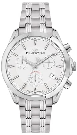 Philip Watch Orologio da uomo, cronografo, analogico, 41 mm, collezione Blaze, Swiss Made