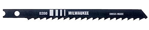 Milwaukee 48-42-0421 4-Inch, 6 Teeth per Inch, high Carbon Steel Jig Saw Blades, 5-Pack