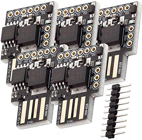 AZDelivery 5 x Digispark Rev.3 Kickstarter mit ATTiny85 und USB kompatibel mit Arduino inklusive E-Book!