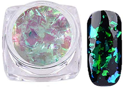 Vektenxi 2 gr/schachtel Nagel Pulver Nail Art Wunderschöne Chamäleon Spiegel Pulver Maniküre Chrom Pigment Glitters 5 Stilvoll