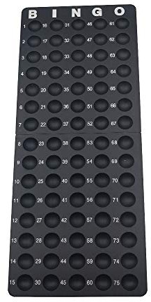 Yuanhe Bingo Game Bingo Master Board for Large Bingo Balls, Balls Holder, Balls Tray
