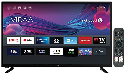 MAJESTIC ST32 - Televisore SMART LED HD READY da 32, Sitema operativo VIDAA, Wi-Fi integrato, DVB-T/T2 e DVB-S/S2, Telecomando, USB, nero
