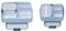 Mepal Duo Pack Lunch Box - Midi + Large - Lunch Box with Bento Box - Lunch Box for Small Snacks & Leftovers - Adult Lunch Box - Food Box with Compartments - Old Nordic Blue