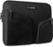 DOMISO 14 Waterproof Laptop Sleeve Canvas with Back Handle for 14 Inch Laptops/Apple/Lenovo ThinkPad IdeaPad/Acer Swift 3 Aspire 1 / HP Pavilion 14 Stream 14 / Dell/ASUS/MSI, Black
