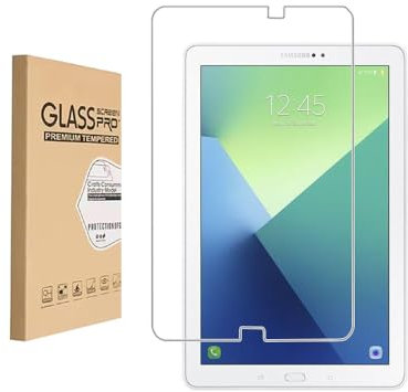 Protezione dello schermo in vetro temperato progettata per Samsung (TAB A 10) P585/P580, pellicola temperata ad alta definizione, durezza 9H, antigraffio, sensibile al tatto.