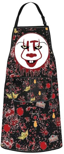 WZMPA Pennywise Kochschürze, Pennywise-Fans, Geschenk, Horror-Film, Pennywise-Grillschürze, Pennywise-Grillartikel, Pennywise AP, Medium