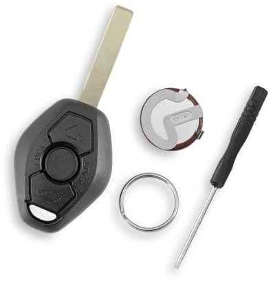 3 Buttons Car Key Fob Case For BMW 3 5 7 X5 Z5 Z3 Z4 01 02 03 04 Series 330 330i 330i 525 525i 325 325i 325 i ci xi BMW Key Fob Battery VL2020 HU92 Blade
