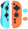 GLDRAM Funda suave para Nintendo Switch 2 Joycon, funda protectora de silicona antideslizante para mando Joycon 2, a prueba de golpes y antiarañazos con 2 tapas ergonómicas para el pulgar, azul y