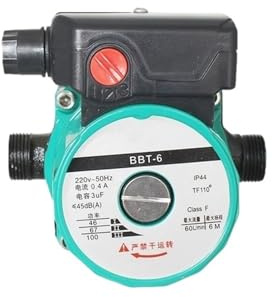 QAVLXIE Pompa di circolazione dell'acqua calda sanitaria 220 V 100 W (1 pezzo) per riscaldamento centralizzato, caldaia e condizionatore d'aria. Pompa di sovrapressione ultra silenziosa. (tubo